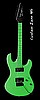 DEAN Custom Zone Electric Guitar (Neon Green)