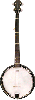 KONA Full Size Banjo w/Gig Bag