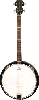 KONA Tenor 4 String Banjo w/Gig Bag