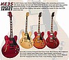 Kona Semi Hollow Body Jazz 335 series W/Hard Case