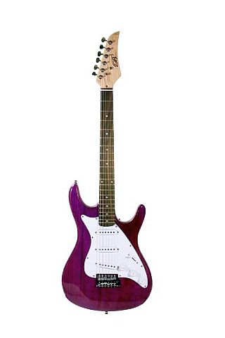 39" (Full Size) Trans Purple Electric Guitar Set (Assassin Ultlralight)