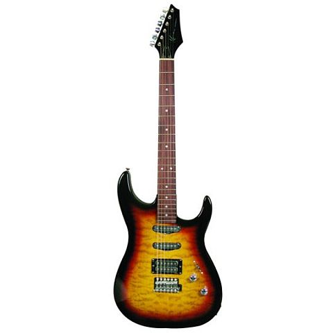 Kona Quilted Top Electric Guitar (Dakota Series)